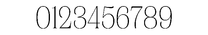 CampaignSerifCondensed Thin Font OTHER CHARS