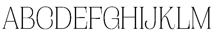 CampaignSerifCondensed Thin Font UPPERCASE
