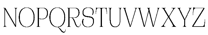 CampaignSerifCondensed Thin Font UPPERCASE