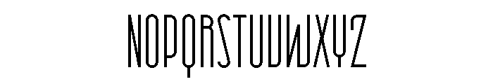 Candor Extra Light Font UPPERCASE