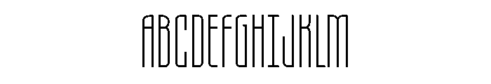 Candor Thin Font UPPERCASE