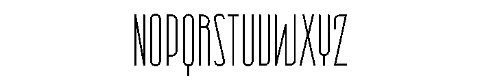 Candor Thin Font UPPERCASE