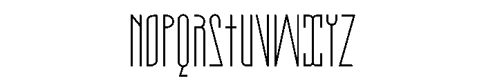 Candor Thin Font LOWERCASE