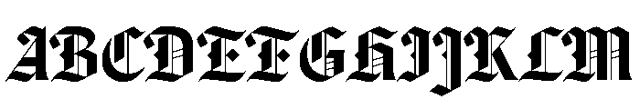 Canela Blackletter Medium Titling Font UPPERCASE