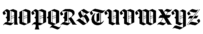 Canela Blackletter Medium Titling Font UPPERCASE