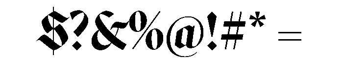 Canela Blackletter Medium Font OTHER CHARS