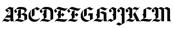 Canela Blackletter Medium Font UPPERCASE