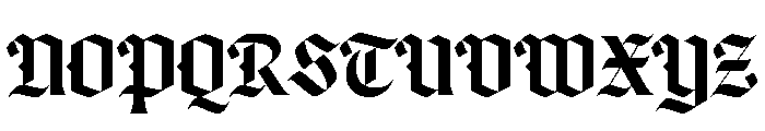 Canela Blackletter Medium Font UPPERCASE