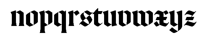 Canela Blackletter Medium Font LOWERCASE