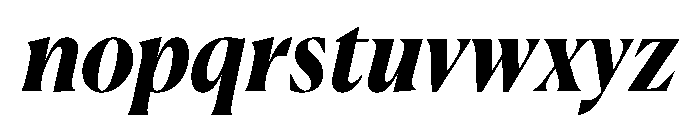 Canela Bold Italic Font LOWERCASE