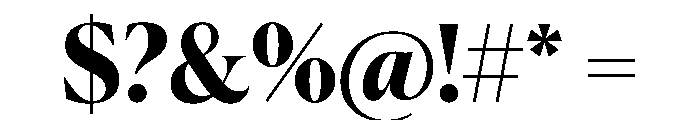 Canela Bold Font OTHER CHARS