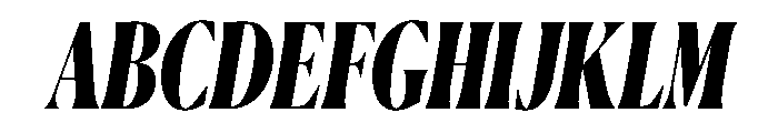Canela Condensed Black Italic Font UPPERCASE