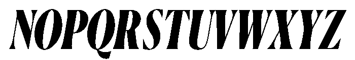 Canela Condensed Black Italic Font UPPERCASE