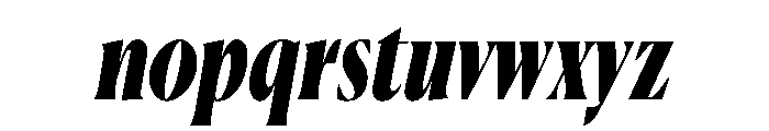 Canela Condensed Black Italic Font LOWERCASE