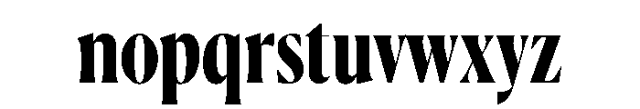 Canela Condensed Bold Font LOWERCASE