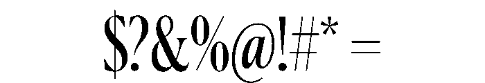 Canela Condensed Regular Font OTHER CHARS