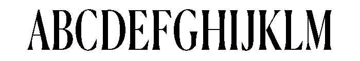Canela Condensed Regular Font UPPERCASE