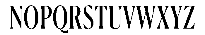 Canela Condensed Regular Font UPPERCASE