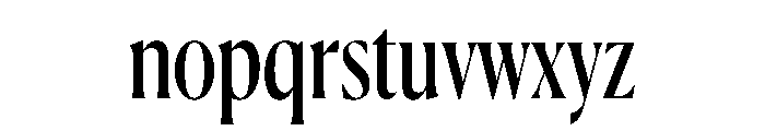 Canela Condensed Regular Font LOWERCASE