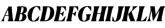 Canela Deck Black Italic Font UPPERCASE