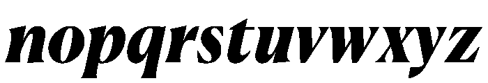 Canela Deck Black Italic Font LOWERCASE