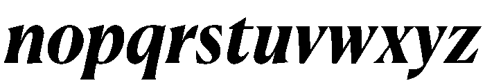 Canela Deck Bold Italic Font LOWERCASE