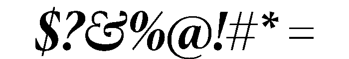 Canela Deck Medium Italic Font OTHER CHARS