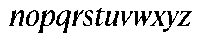 Canela Deck Regular Italic Font LOWERCASE
