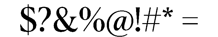 Canela Deck Regular Font OTHER CHARS