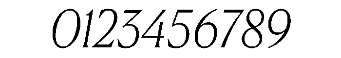 Canela Deck Thin Italic Font OTHER CHARS