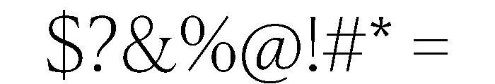 Canela Deck Thin Font OTHER CHARS