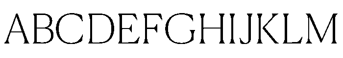 Canela Deck Thin Font UPPERCASE
