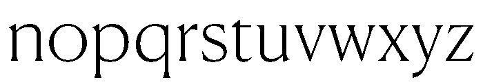 Canela Deck Thin Font LOWERCASE