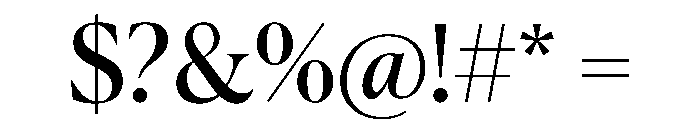 Canela Regular Font OTHER CHARS
