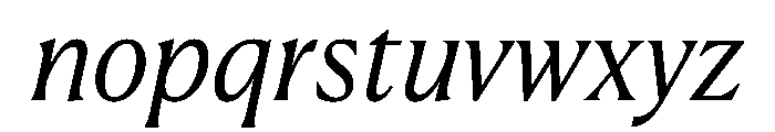 Canela Text Light Italic Font LOWERCASE