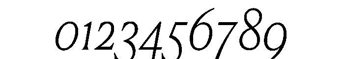 Canela Text Thin Italic Font OTHER CHARS