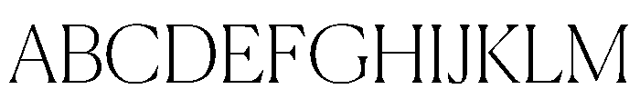 Canela Thin Font UPPERCASE