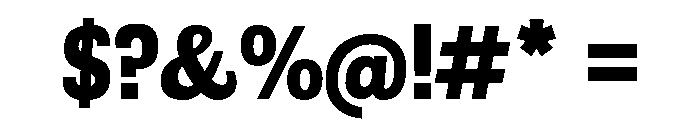 Canontire Bold Font OTHER CHARS