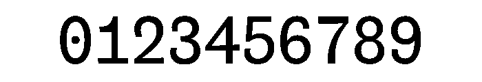 Canontire Mono Font OTHER CHARS