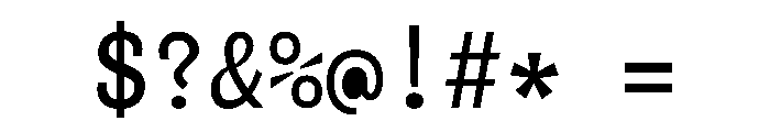 Canontire Mono Font OTHER CHARS
