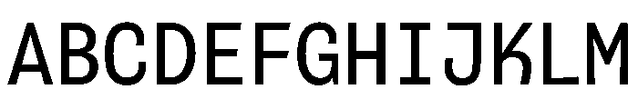 Canontire Mono Font UPPERCASE