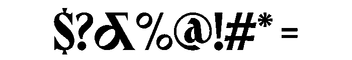 Canopee Black Font OTHER CHARS