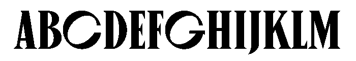 Canopee Black Font UPPERCASE