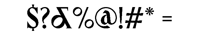 Canopee Bold Font OTHER CHARS