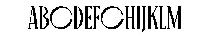 Canopee Light Font UPPERCASE