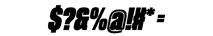 CantrellGrotesk BlackOblique Instance Font OTHER CHARS