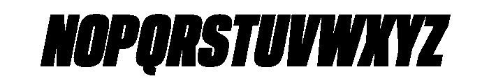 CantrellGrotesk BlackOblique Instance Font UPPERCASE
