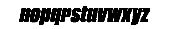 CantrellGrotesk BlackOblique Instance Font LOWERCASE