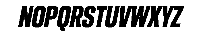 CantrellGrotesk BoldOblique Instance Font UPPERCASE