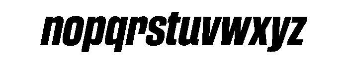 CantrellGrotesk BoldOblique Instance Font LOWERCASE